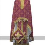 Printed Brocade Priest Vestment STOF005-05 - Thumbnail Image 2