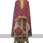 Printed Brocade Priest Vestment STOF005-05 - Thumbnail Image 1