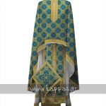 Printed Brocade Priest Vestment STOF006-02 - Thumbnail Image 1